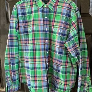 Ralph Lauren Multicolor Plaid Button Down Shirt